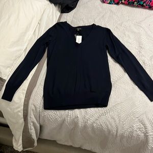 NWT lightweight Merino wool v-neck pullover.